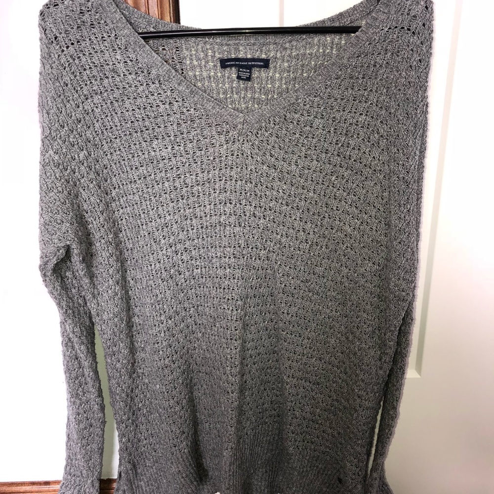 Long Sleeve Grey Sweater